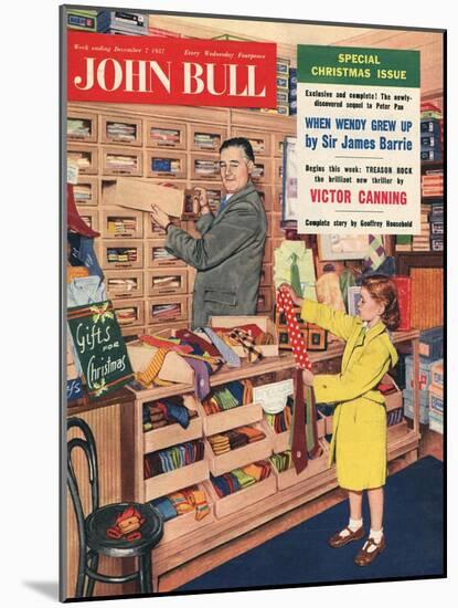 John Bull, Ties Salesman Salesmen Girls Gifts Shopping Mens Magazine, UK, 1957-null-Mounted Giclee Print