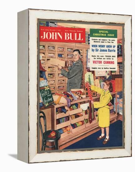 John Bull, Ties Salesman Salesmen Girls Gifts Shopping Mens Magazine, UK, 1957-null-Framed Premier Image Canvas