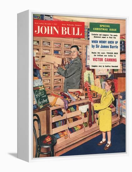 John Bull, Ties Salesman Salesmen Girls Gifts Shopping Mens Magazine, UK, 1957-null-Framed Premier Image Canvas