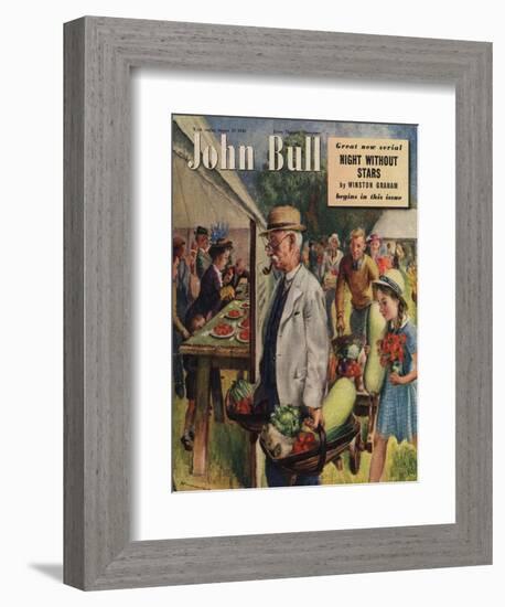 John Bull, Villages Fetes Vegetables Flowers Show Magazine, UK, 1949-null-Framed Giclee Print