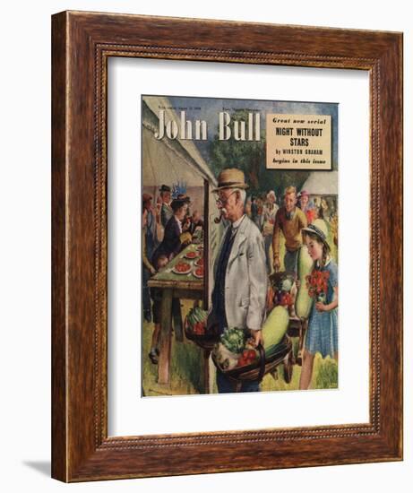 John Bull, Villages Fetes Vegetables Flowers Show Magazine, UK, 1949-null-Framed Giclee Print