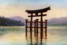 Torii of Itsukushima Temple in Miyajima Island, Japan, C1930S-John Bushby-Giclee Print