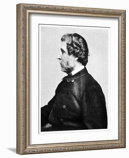 John C Fremont, American Soldier, Explorer and Presidential Candidate, C1870-MATHEW B BRADY-Framed Giclee Print