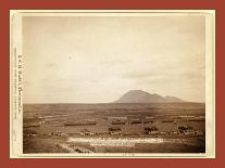 Roping Gray Wolf, Cowboys Take in a Gray Wolf on Round Up, in Wyoming-John C. H. Grabill-Framed Premier Image Canvas