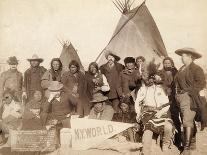 Lakota Tribal Village in 1891 by John Grabill, 1891 (Albumen Print)-John C H Grabill-Giclee Print