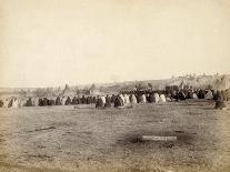 Native American Encampment - Lakota Indians-John C.H. Grabill-Art Print