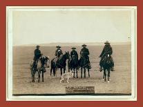 Roping Gray Wolf, Cowboys Take in a Gray Wolf on Round Up, in Wyoming-John C. H. Grabill-Giclee Print