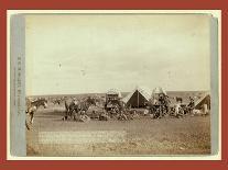 Roping Gray Wolf, Cowboys Take in a Gray Wolf on Round Up, in Wyoming-John C. H. Grabill-Giclee Print