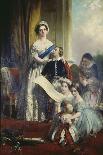Queen Viktoria of England with Her Children-John Calcott Horsley-Giclee Print