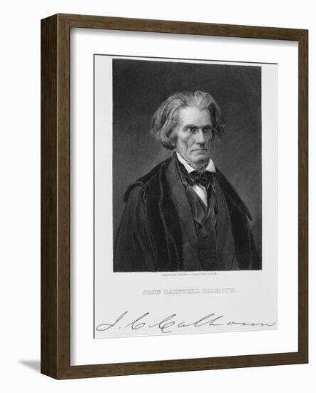 John Caldwell Calhoun-Henry Bryan Hall-Framed Giclee Print