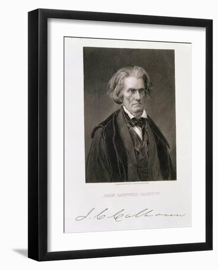 John Caldwell Calhoun-Mathew Brady-Framed Giclee Print