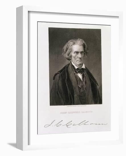 John Caldwell Calhoun-Mathew Brady-Framed Giclee Print