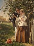 Lovers under a Blossom Tree, 1859 (Oil on Canvas)-John Callcott Horsley-Giclee Print