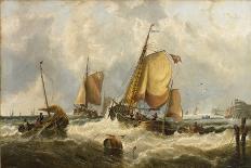 Shipping off the Mediterranean Coast, 1848-John Callow-Giclee Print