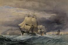 The Battle of Trafalgar-John Callow-Framed Premier Image Canvas