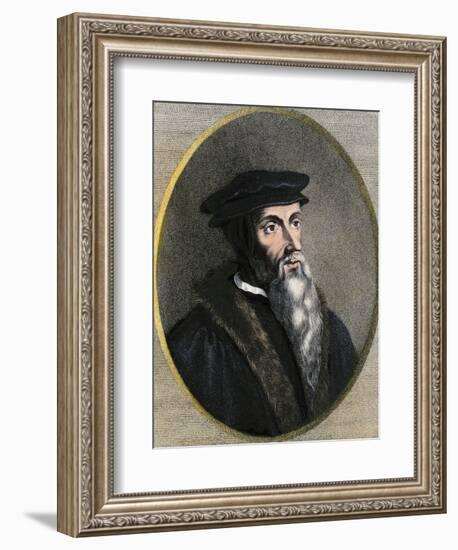 John Calvin Portrait-null-Framed Giclee Print