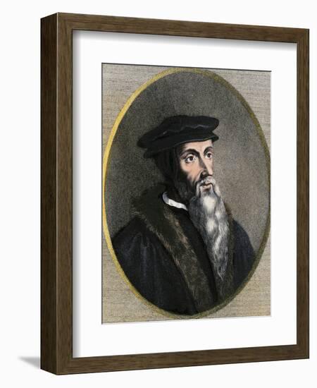 John Calvin Portrait-null-Framed Giclee Print