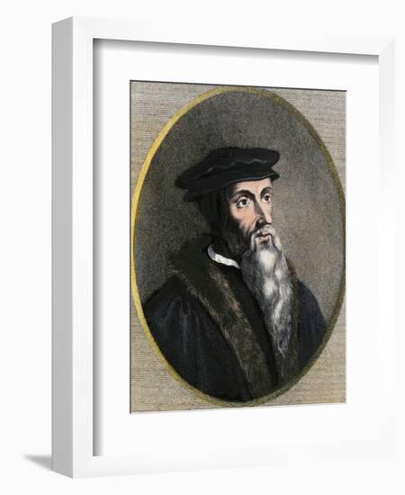 John Calvin Portrait-null-Framed Giclee Print