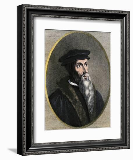 John Calvin Portrait-null-Framed Giclee Print