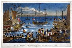 His Majesty's Embarkation at Greenwich, for Scotland, 1822-John Chapman-Framed Giclee Print