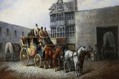 A Stagecoach Settting Out-John Charles Maggs-Giclee Print