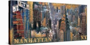 New York I-John Clarke-Stretched Canvas