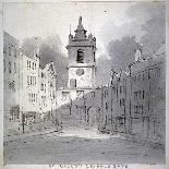 Church of St Giles Without Cripplegate from Fore Street, City of London, 1790-John Claude Nattes-Framed Giclee Print