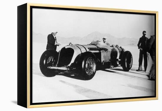 John Cobb in His Napier-Railton, Bonneville Salt Flats, Utah, USA, C1935-C1936-null-Framed Premier Image Canvas