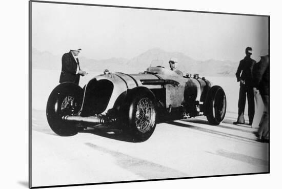 John Cobb in His Napier-Railton, Bonneville Salt Flats, Utah, USA, C1935-C1936-null-Mounted Photographic Print