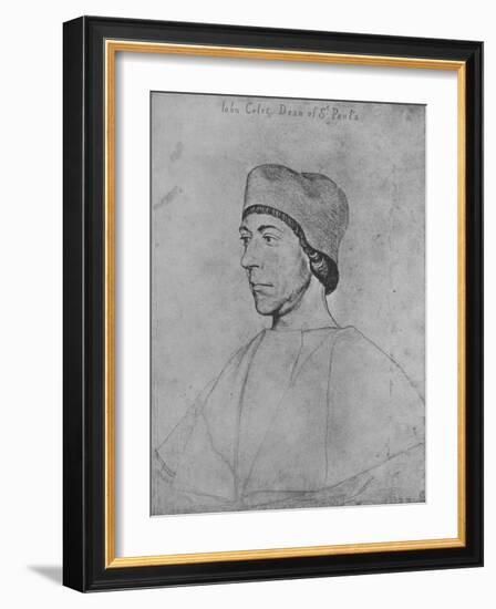 'John Colet', c1535 (1945)-Hans Holbein the Younger-Framed Giclee Print
