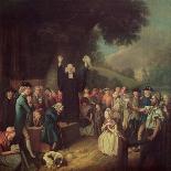The Featherd Fair in a Fright, 18th Century-John Collet-Giclee Print