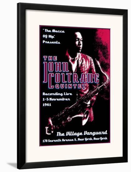 John Coltrane Quintet at the Village Vanguard, New York City, 1961-Dennis Loren-Framed Art Print