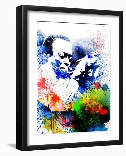 John Coltrane Watercolor-Jack Hunter-Framed Premium Giclee Print