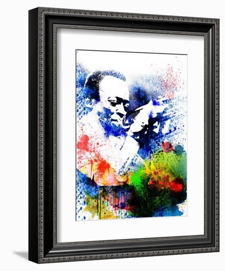 John Coltrane Watercolor-Jack Hunter-Framed Art Print