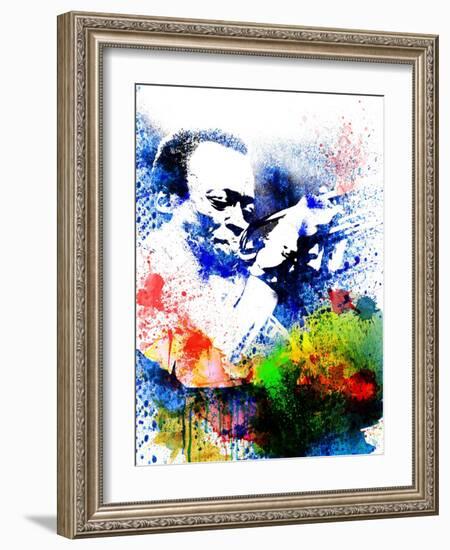 John Coltrane Watercolor-Jack Hunter-Framed Art Print