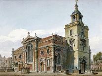 Church of St Michael, Crooked Lane and Part of Crooked Lane, City of London, C1815-John Coney-Framed Giclee Print