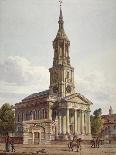 Church of St Michael, Crooked Lane and Part of Crooked Lane, City of London, C1815-John Coney-Framed Giclee Print