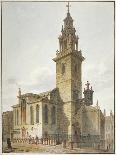 Church of St Michael, Crooked Lane and Part of Crooked Lane, City of London, C1815-John Coney-Premier Image Canvas
