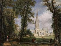 Salisbury Cathedral from the Bishop's Grounds-John Constable-Art Print