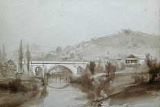 The Blatchford Viaduct, C1835 (Pencil with Wash on Paper)-John Cooke Bourne-Framed Giclee Print