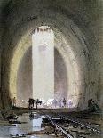 Construction of the Kilsby Tunnel on the London and Birmingham Railway, July 1839-John Cooke Bourne-Framed Premier Image Canvas