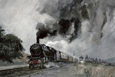 Steam Train at Garsdale, Cumbria-John Cooke-Framed Giclee Print