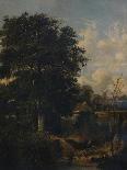 Sheds and Old Houses on the Yare, C.1803 (Oil on Canvas)-John Crome-Giclee Print