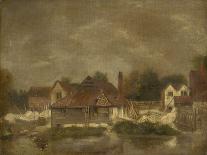 Sheds and Old Houses on the Yare, C.1803 (Oil on Canvas)-John Crome-Giclee Print