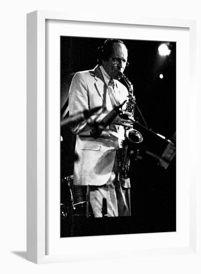 John Dankworth, Ronnie Scotts, 1990-Brian O'Connor-Framed Photographic Print