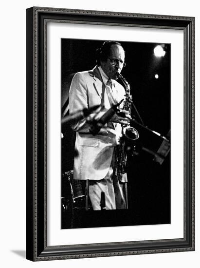 John Dankworth, Ronnie Scotts, 1990-Brian O'Connor-Framed Photographic Print