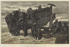 Launching the Life Boat-John Dawson Watson-Giclee Print