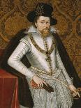 Portrait of King James VI of Scotland, James I of England (1566-1625)-John De Critz-Giclee Print