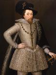 Portrait of King James I-John De Critz The Elder-Art Print