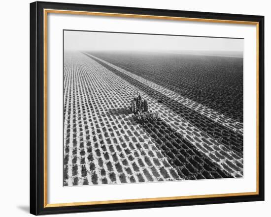 John Deere Model "G" Tractor in Field-Philip Gendreau-Framed Photographic Print